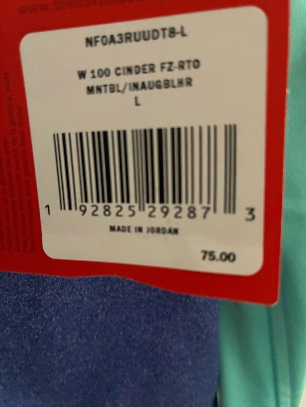 The North Face Mint Green & Purple Full-Zip Jacket with Coral Trim - Picture 3 of 5